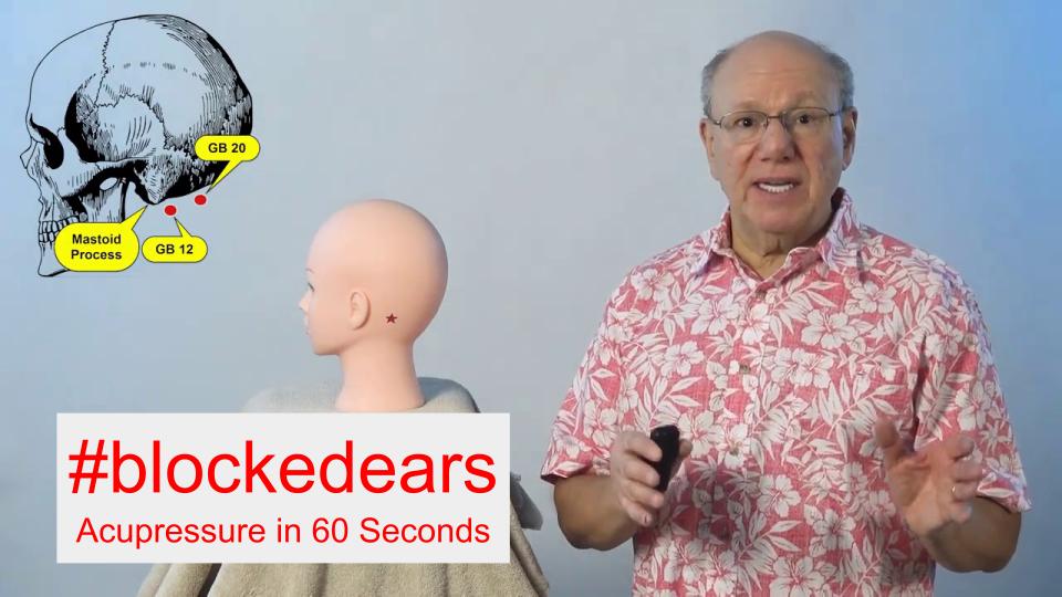 #blockedears - Acupressure in 60 Seconds