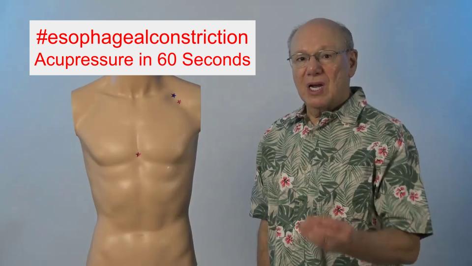 #esophagealconstriction - Acupressure in 60 Seconds