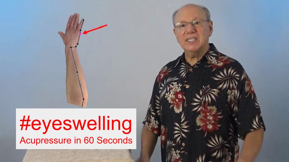 #eyeswelling - Acupressure in 60 Seconds