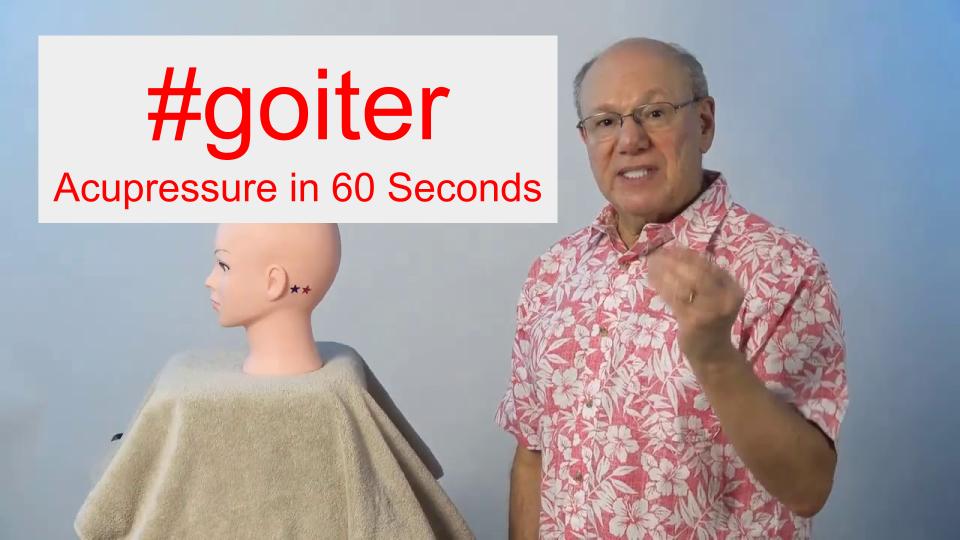 #goiter - Acupressure in 60 Seconds