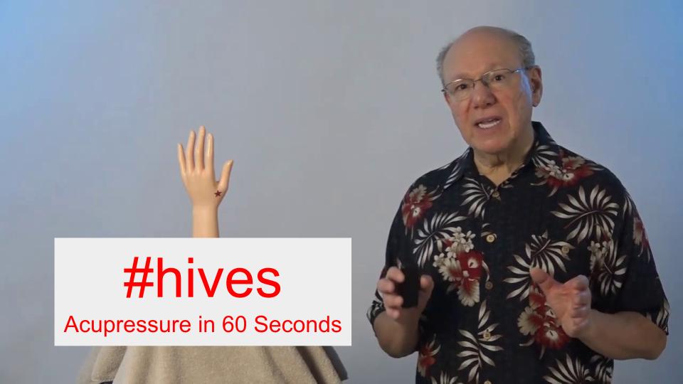 #hives - Acupressure in 60 Seconds