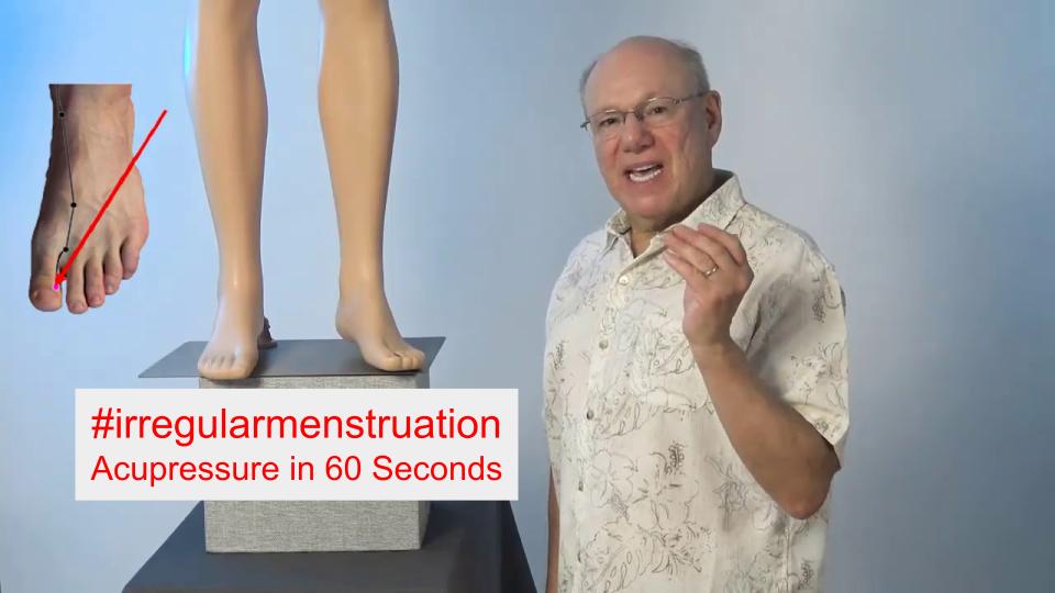 #irregularmenstruation - Acupressure in 60 Seconds