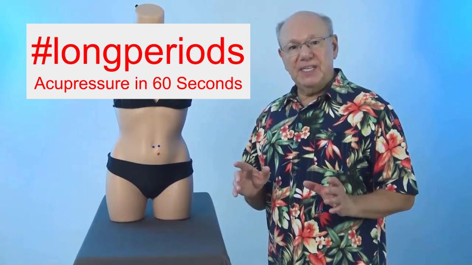 #longperiods - Acupressure in 60 Seconds