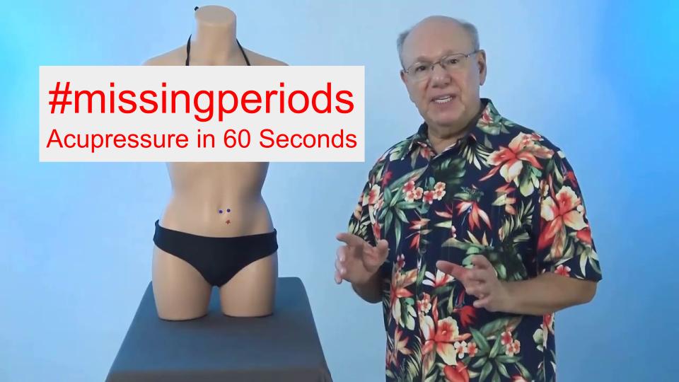 #missingperiods - Acupressure in 60 Seconds