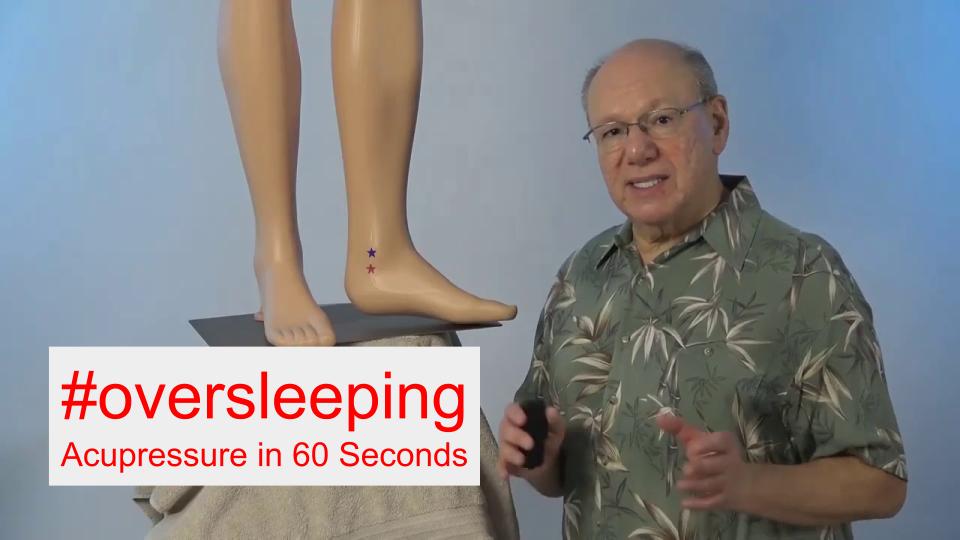 #oversleeping - Acupressure in 60 Seconds