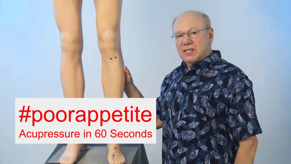 #poorappetite - Acupressure in 60 Seconds