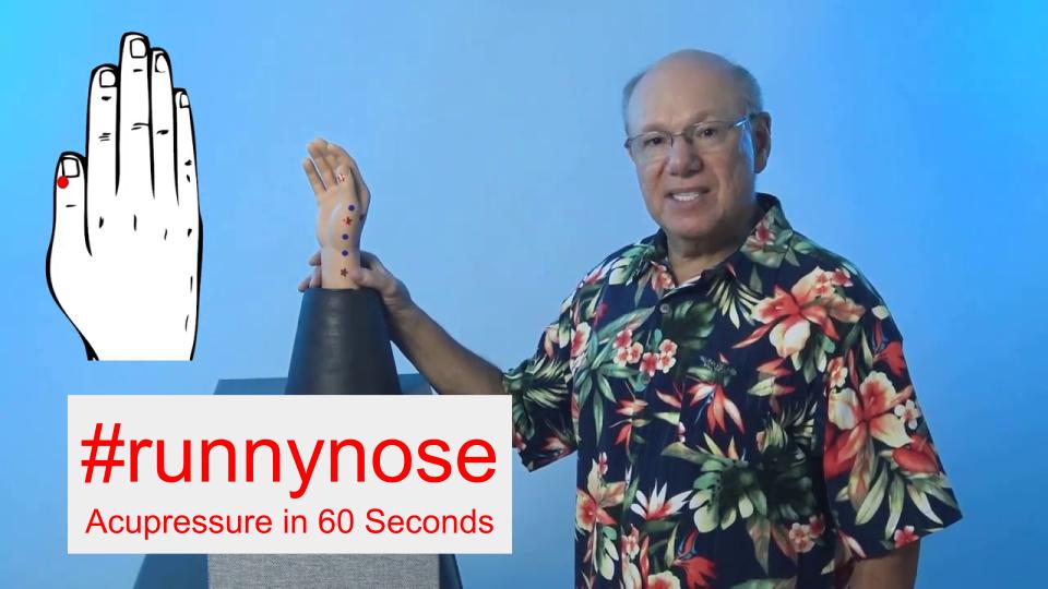 #runnynose - Acupressure in 60 Seconds