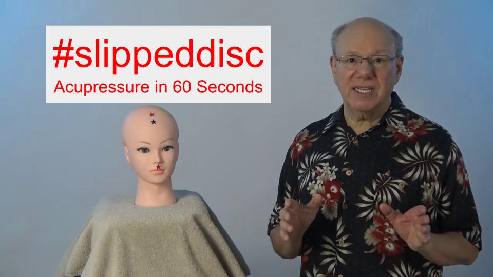 #slippeddisc - Acupressure in 60 Seconds