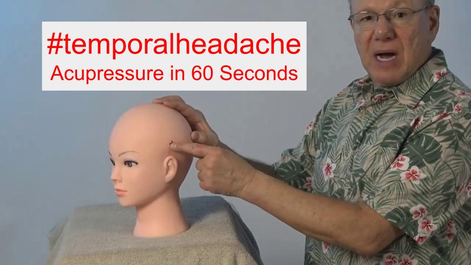 #temporalheadache - Acupressure in 60 Seconds