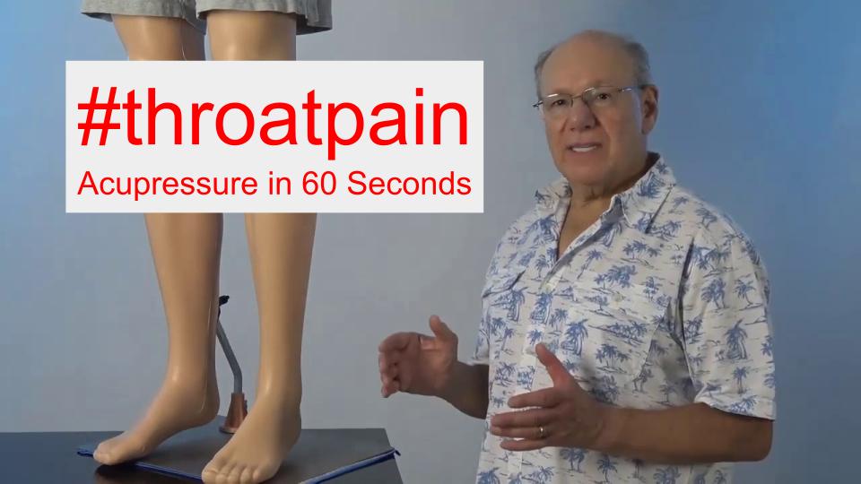 #throatpain - Acupressure in 60 Seconds