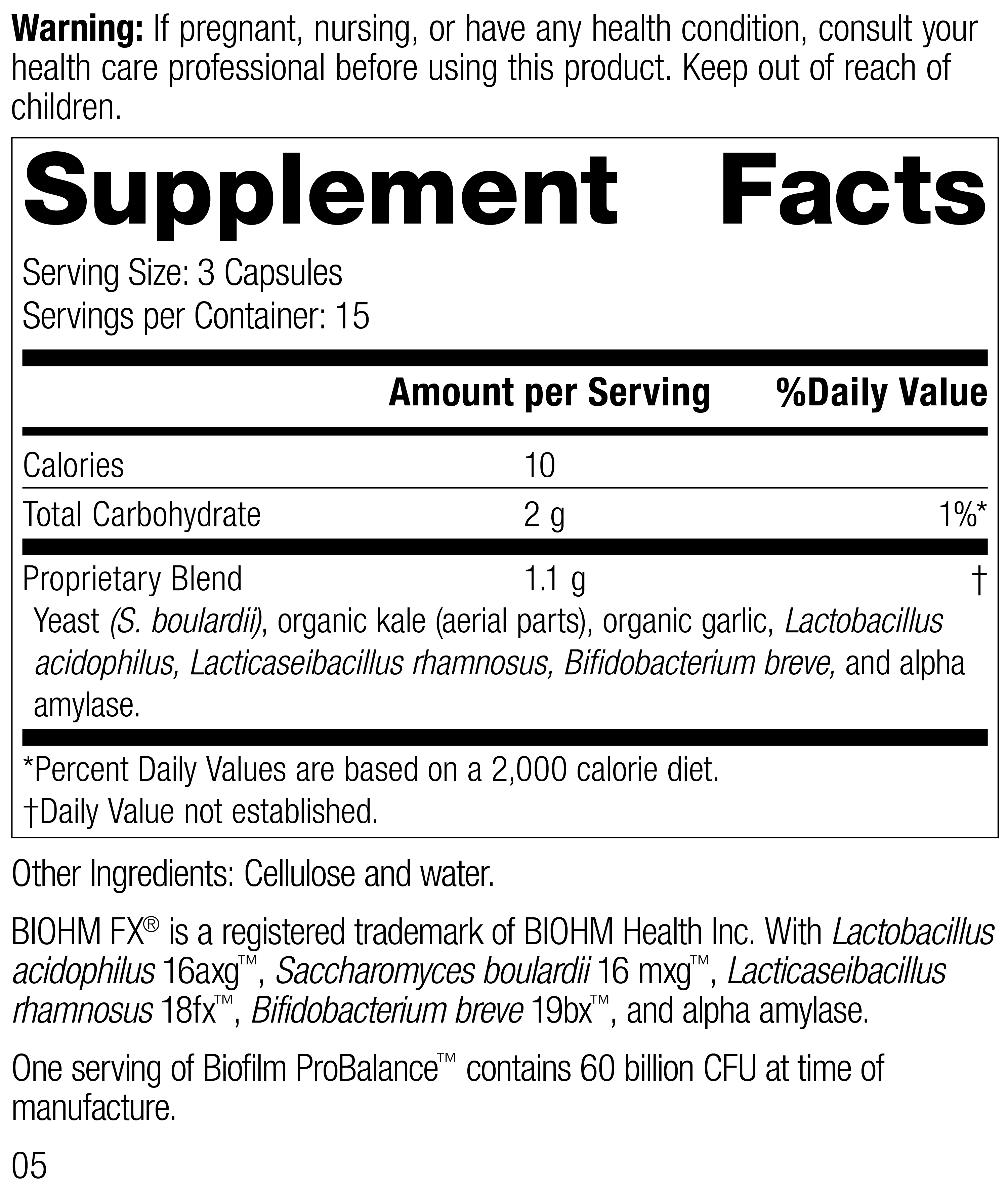 Biofilm ProBalance™, 45 Capsules Biofilm ProBalance™, 45 Capsules