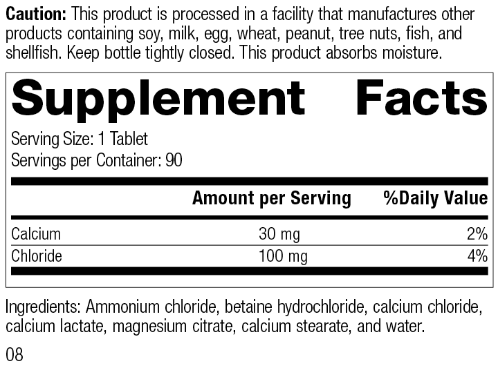 Cal-Amo®, 90 Tablets Cal-Amo®, 90 Tablets, Rev 08 Supplement Facts