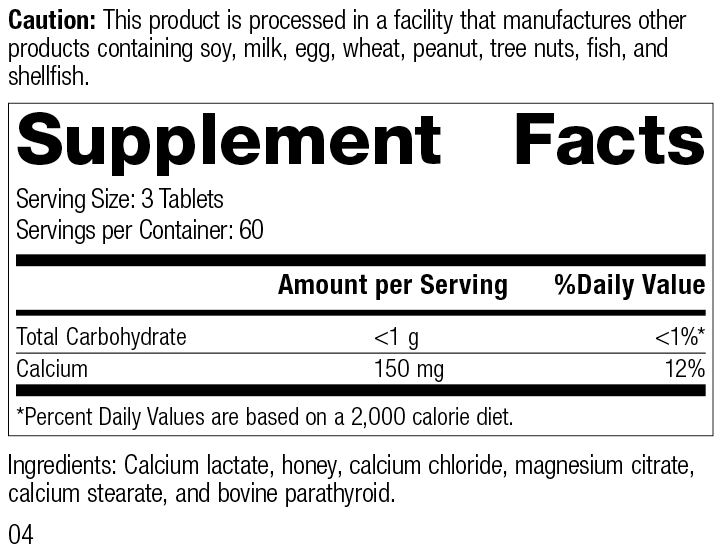Cal-Ma Plus®, 180 Tablets Cal-Ma Plus®, 180 Tablets, Rev 04 Supplement Facts