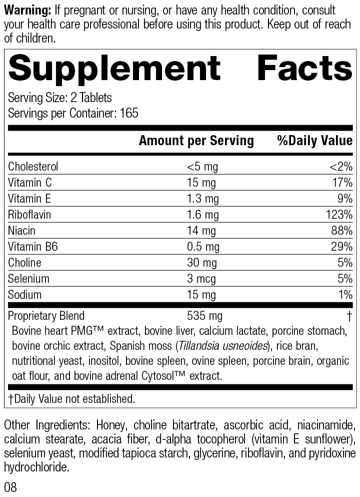 Cardio-Plus® GF, 330 Tablets Cardio-Plus® GF, Rev 07 Supplement Facts