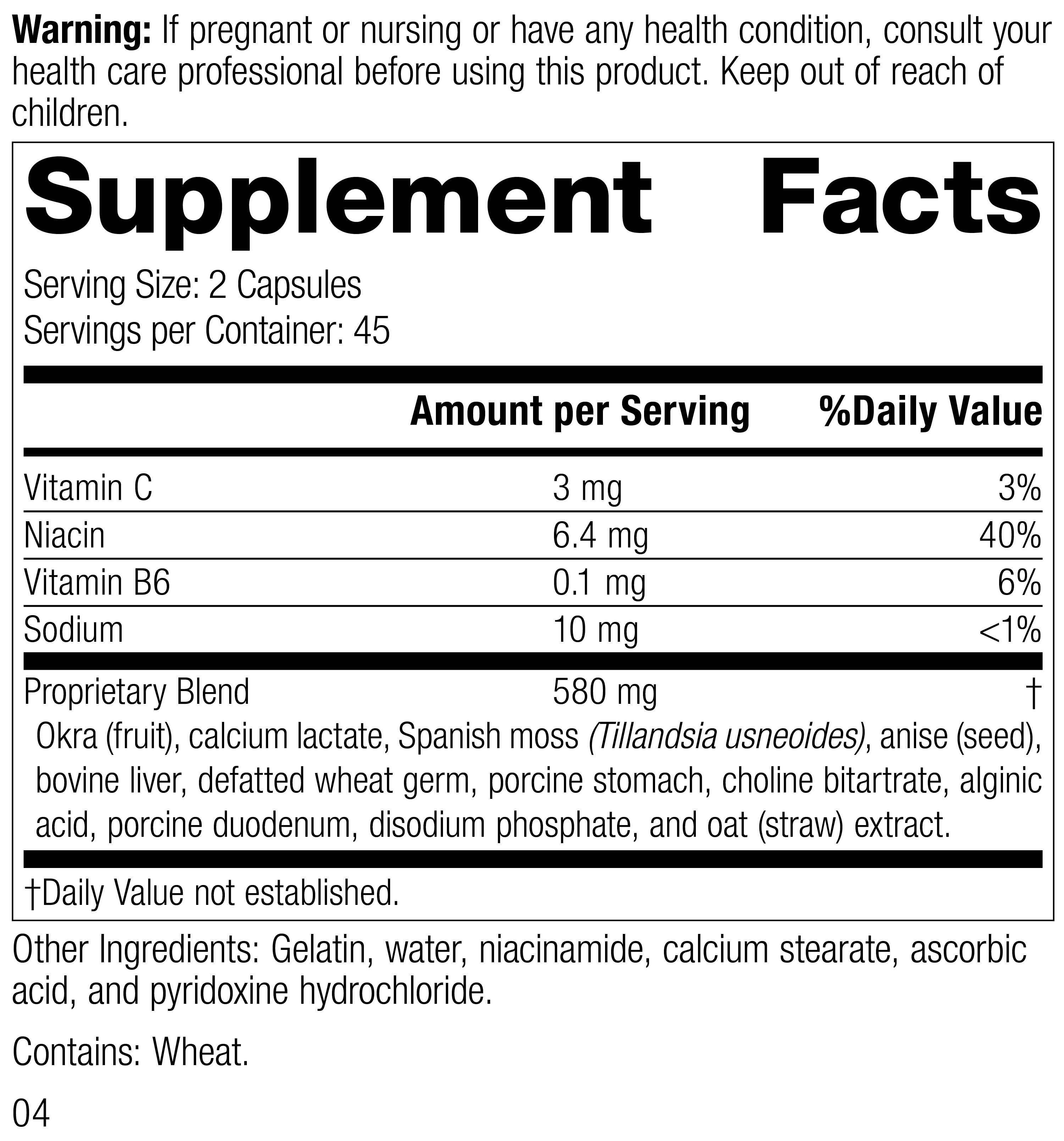Gastrex®, 90 Capsules Gastrex®, 90 Capsules, Rev 03 Supplement Facts