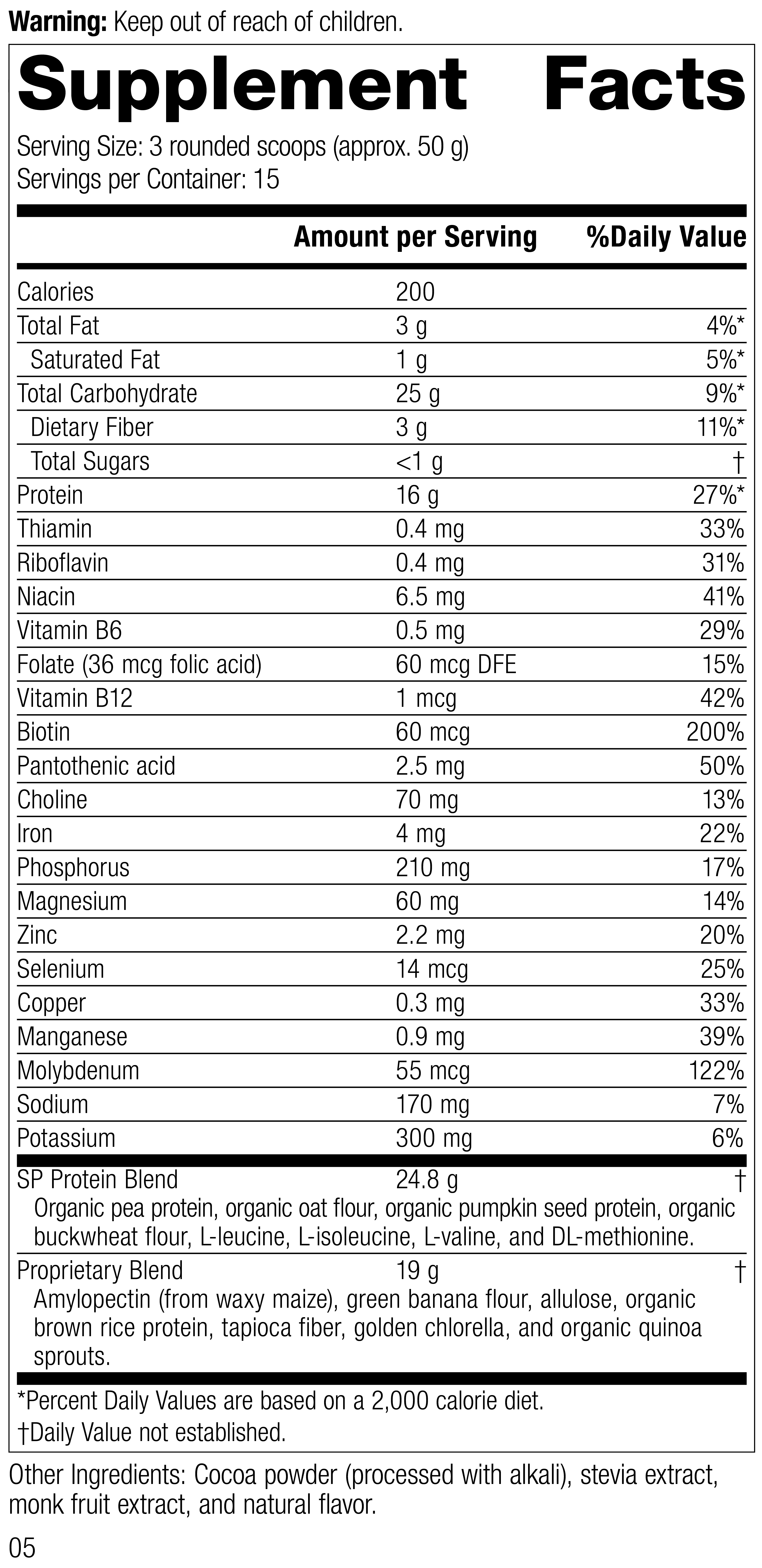 Glucose Assist™ Chocolate,1.65 lbs (750 g) Glucose Assist Chocolate label image revision 2.