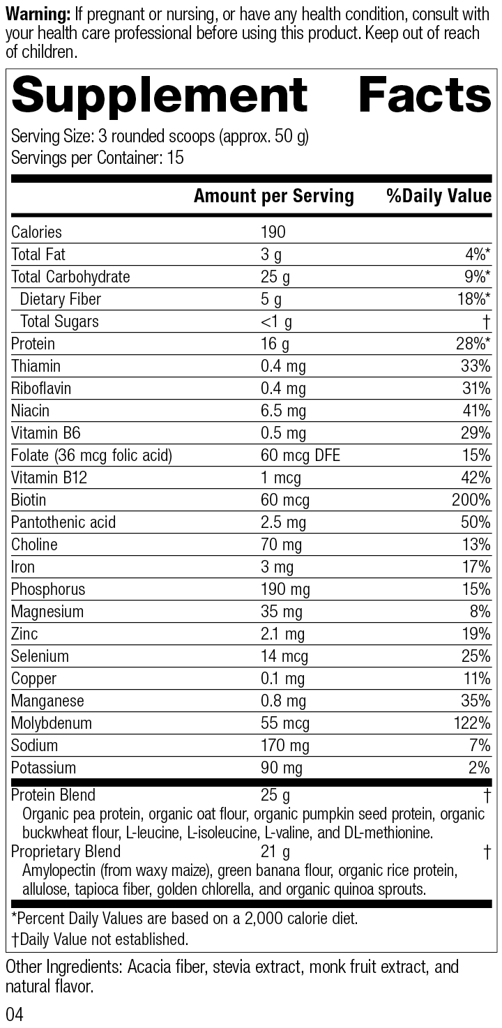Glucose Assist™ Vanilla,1.65 lbs (750 g) Glucose Assist Vanilla label image revision 2.