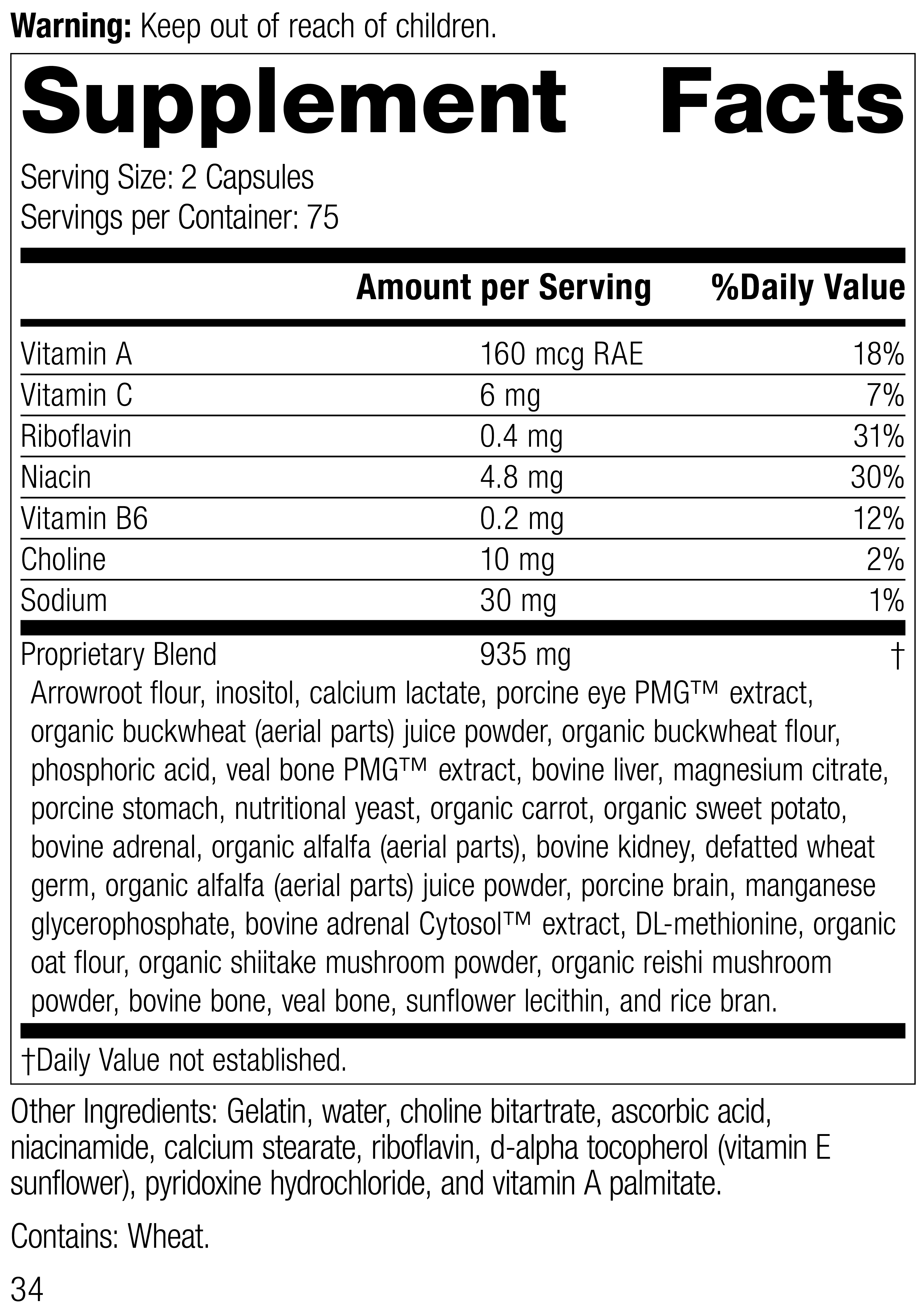 Eyeplex™, 150 Capsules Eyeplex®, 150 Capsules, Rev 33 Supplement Facts