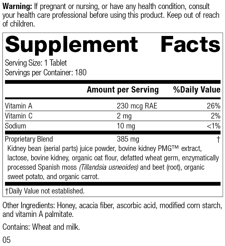 Renafood®, 180 Tablets 7120 Renafood R04 Supplement Facts