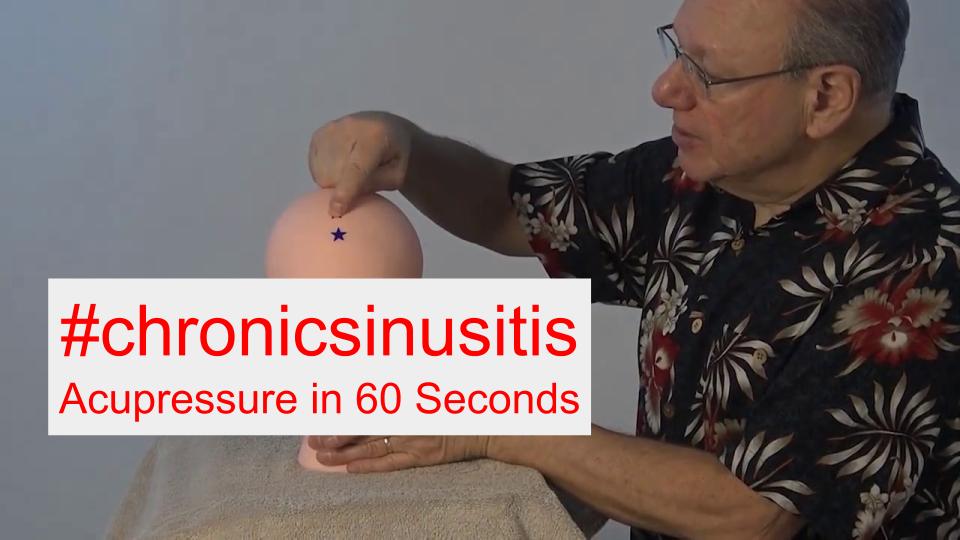 #chronicsinusitis - Acupressure in 60 Seconds