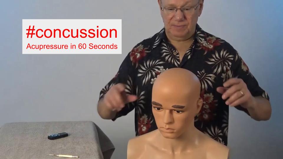 #concussion - Acupressure in 60 Seconds