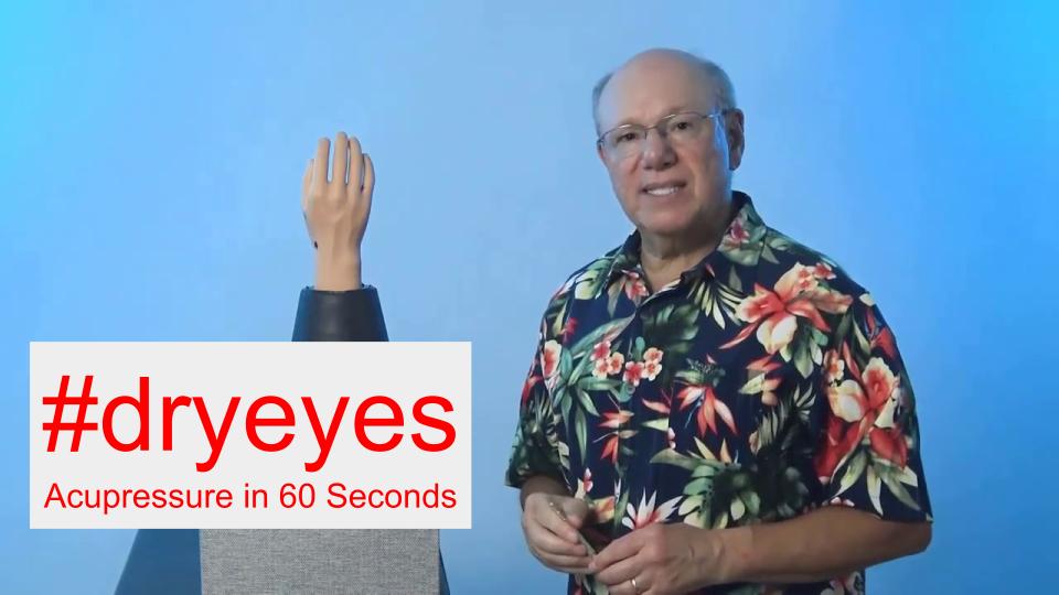 #dryeyes - Acupressure in 60 Seconds