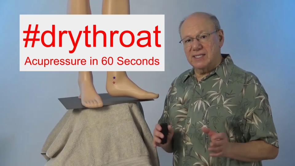 #drythroat - Acupressure in 60 Seconds