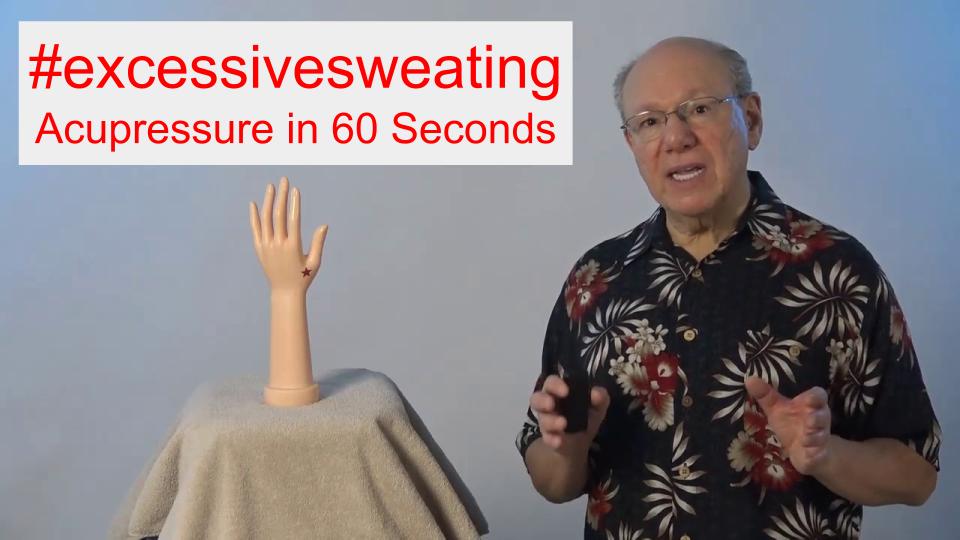 #excessivesweating - Acupressure in 60 Seconds