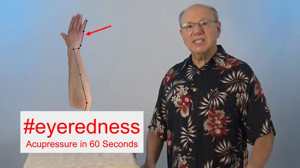 #eyeredness - Acupressure in 60 Seconds