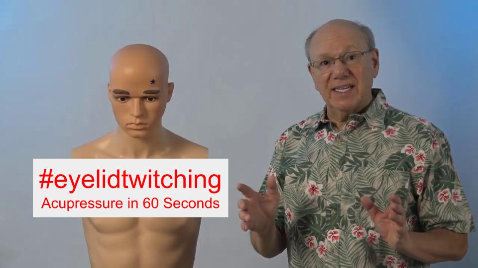 #eyelidtwitching - Acupressure in 60 Seconds