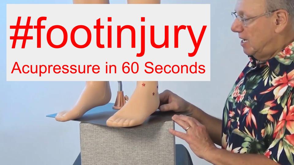 #footinjury - Acupressure in 60 Seconds