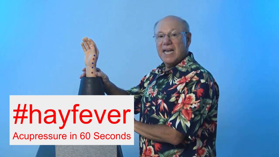 #hayfever - Acupressure in 60 Seconds