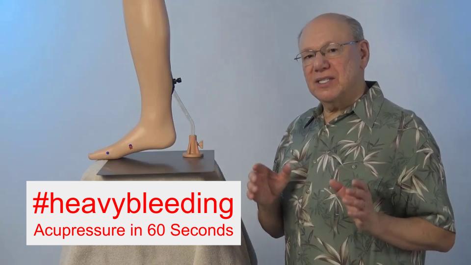 #heavybleeding - Acupressure in 60 Seconds