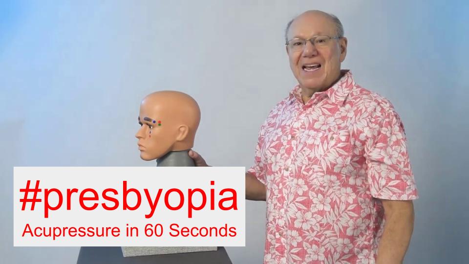 #presbyopia - Acupressure in 60 Seconds