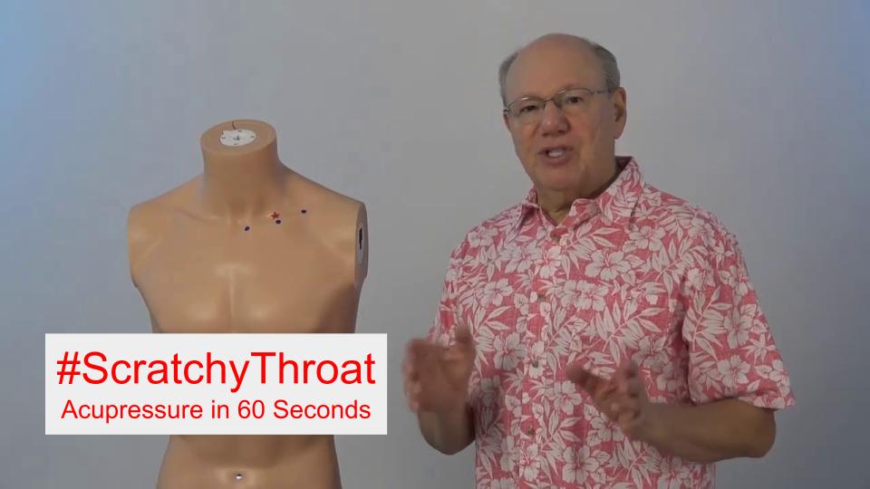 #ScratchyThroat - Acupressure in 60 Seconds