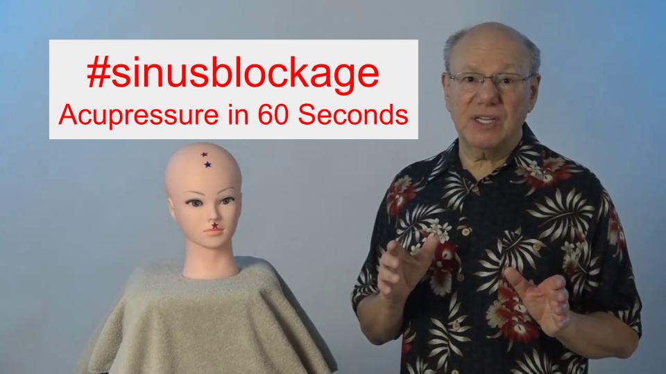 #sinusblockage - Acupressure in 60 Seonds