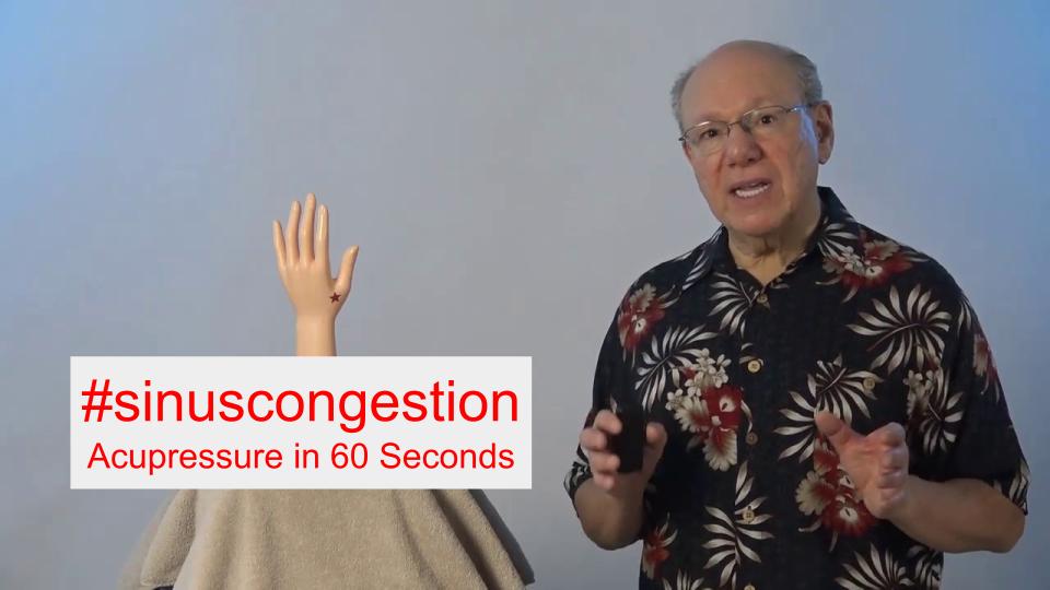 #sinuscongestion - Acupressure in 60 Seconds