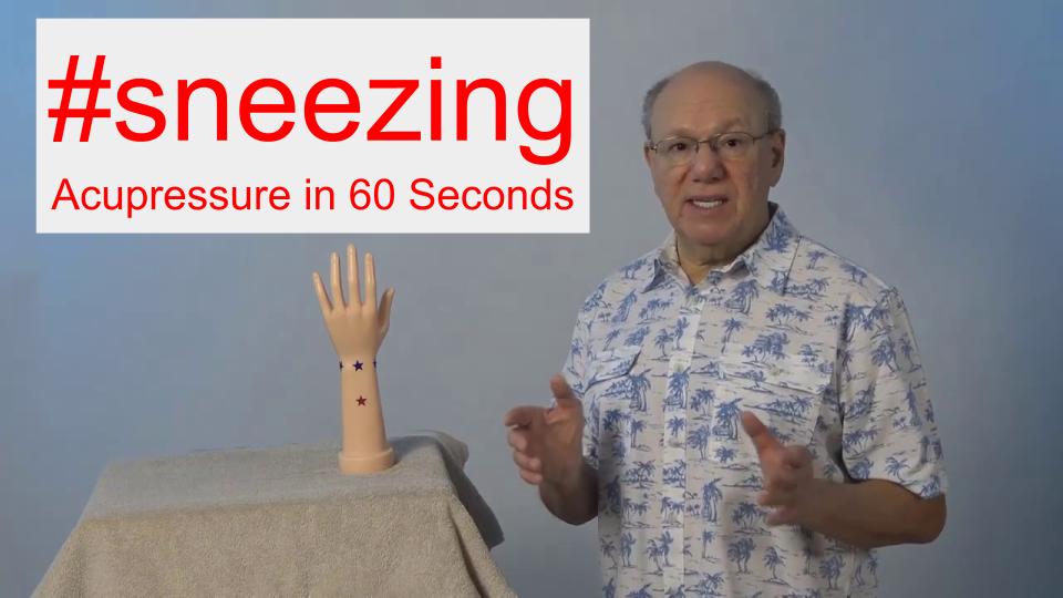 #sneezing - Acupressure in 60 Seconds
