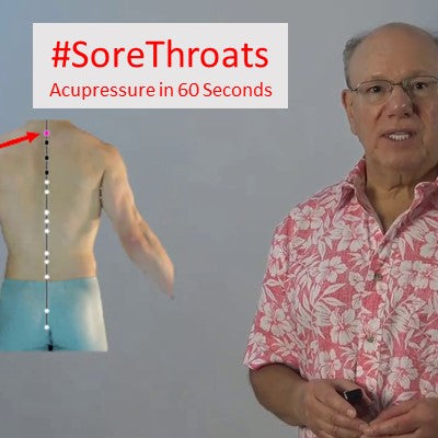 #SoreThroats - Acupressure in 60 Seconds