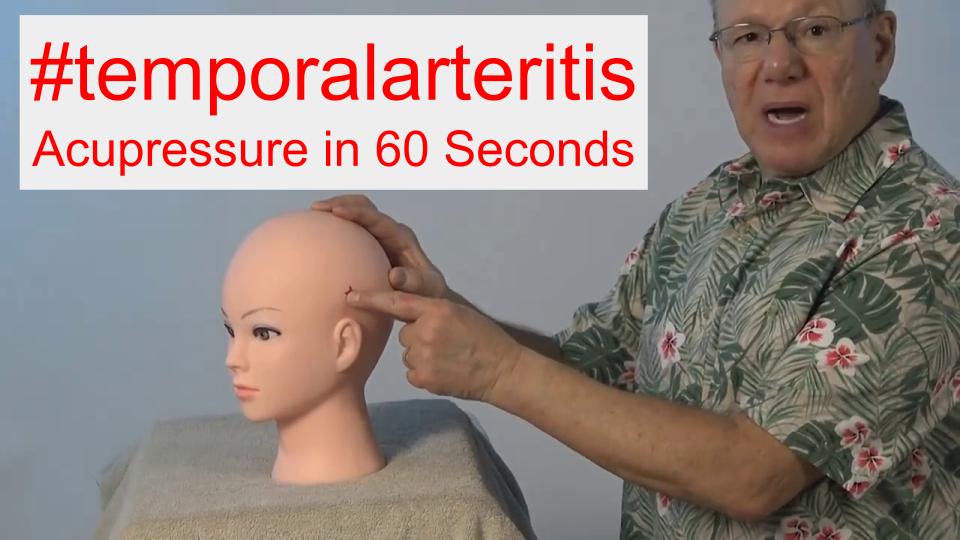 #temporalarteritis - Acupressure in 60 Seconds