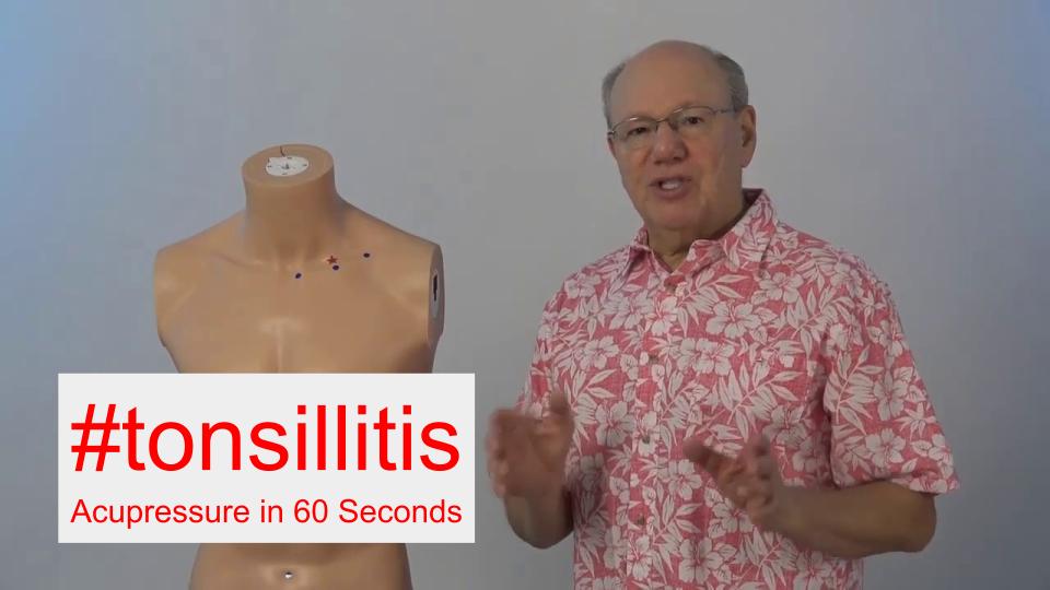 #tonsillitis - Acupressure in 60 Seconds