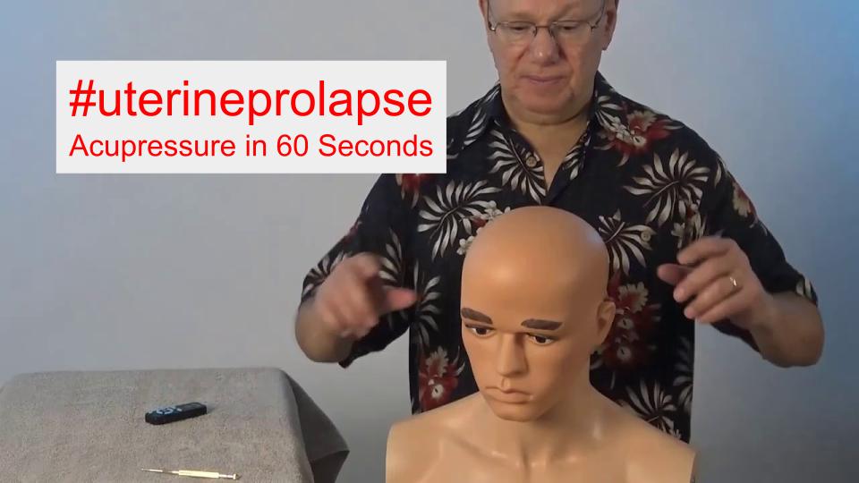 #uterineprolapse - Acupressure in 60 Seconds
