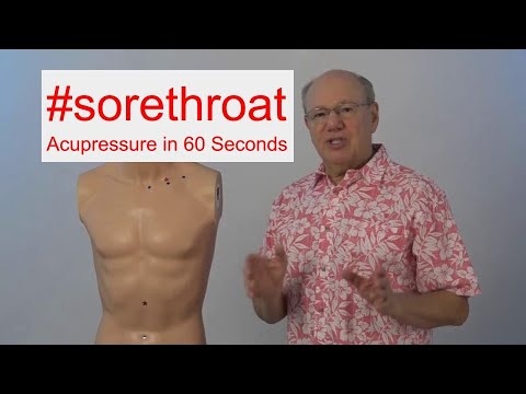 #sorethroat - Acupressure in 60 Seconds